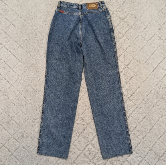 Vintage Lawman Jeans Womens 11 27 Blue Western Bareback Straight Leg High Rise - Picture 9 of 10